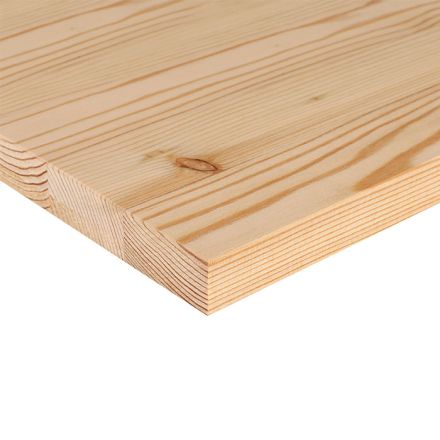 1-Schicht Massivholzplatte Heimische Lärche durch. Lamellen, Qualität AB