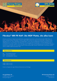 Flyer MDF-Platten von Fibralux