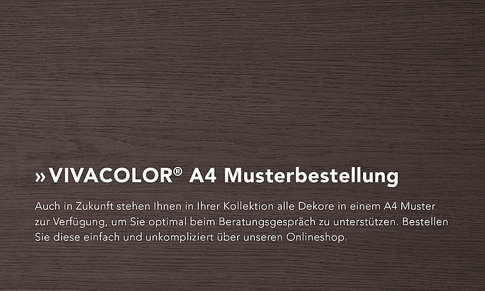 »VIVACOLOR® Musterbestellung